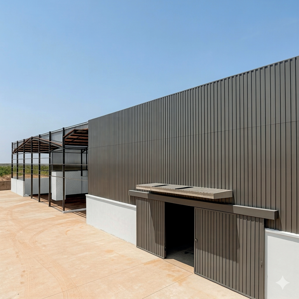 Bâtiment industriel – vue extérieure